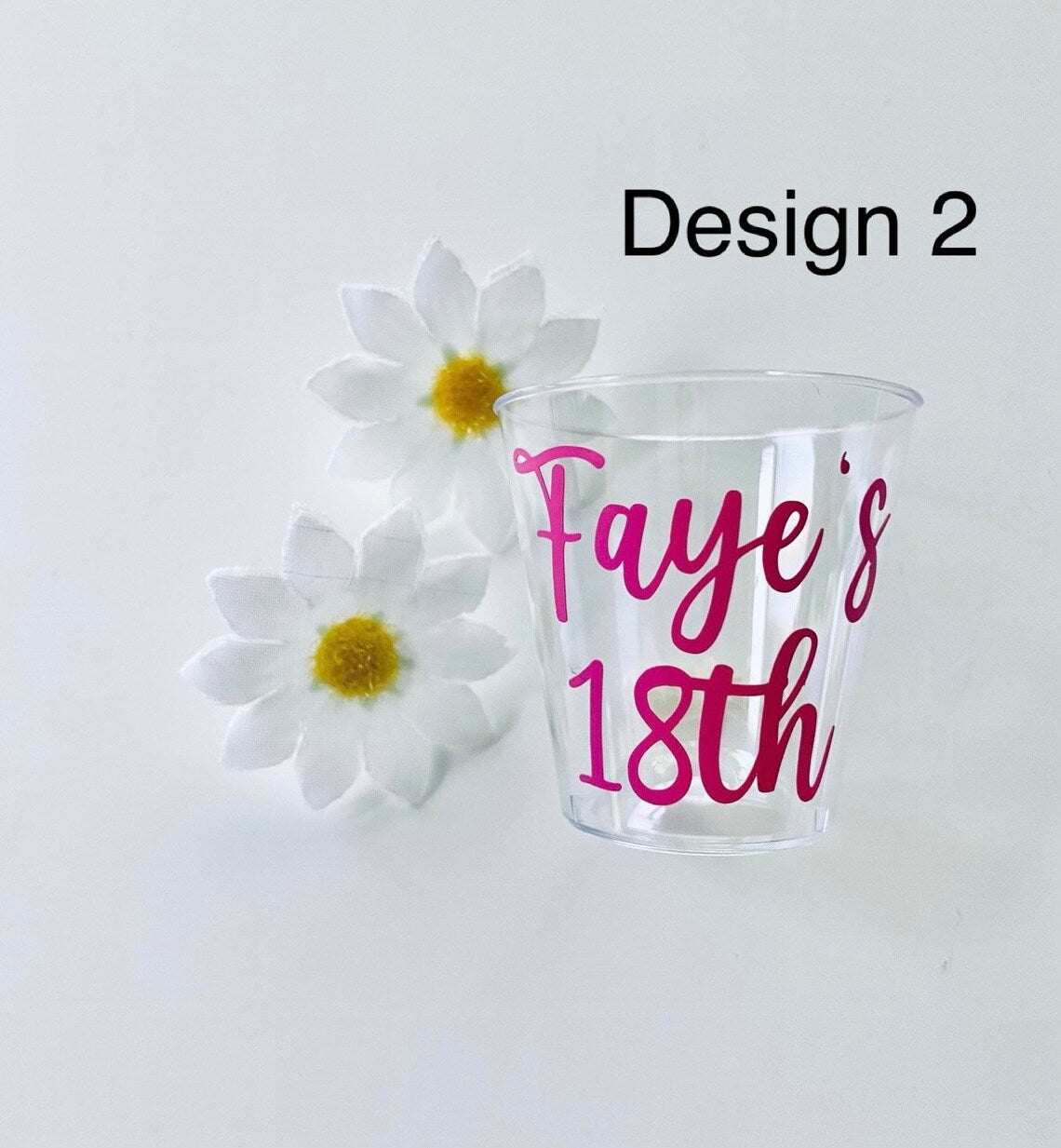 Personalised Birthday Plastic Shot Glasses - Birthday Party Ideas