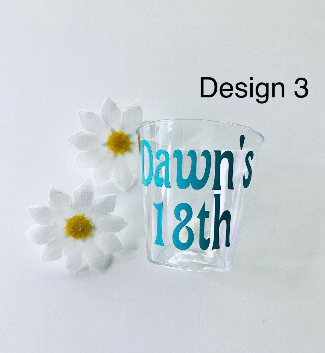 Personalised Birthday Plastic Shot Glasses - Birthday Party Ideas