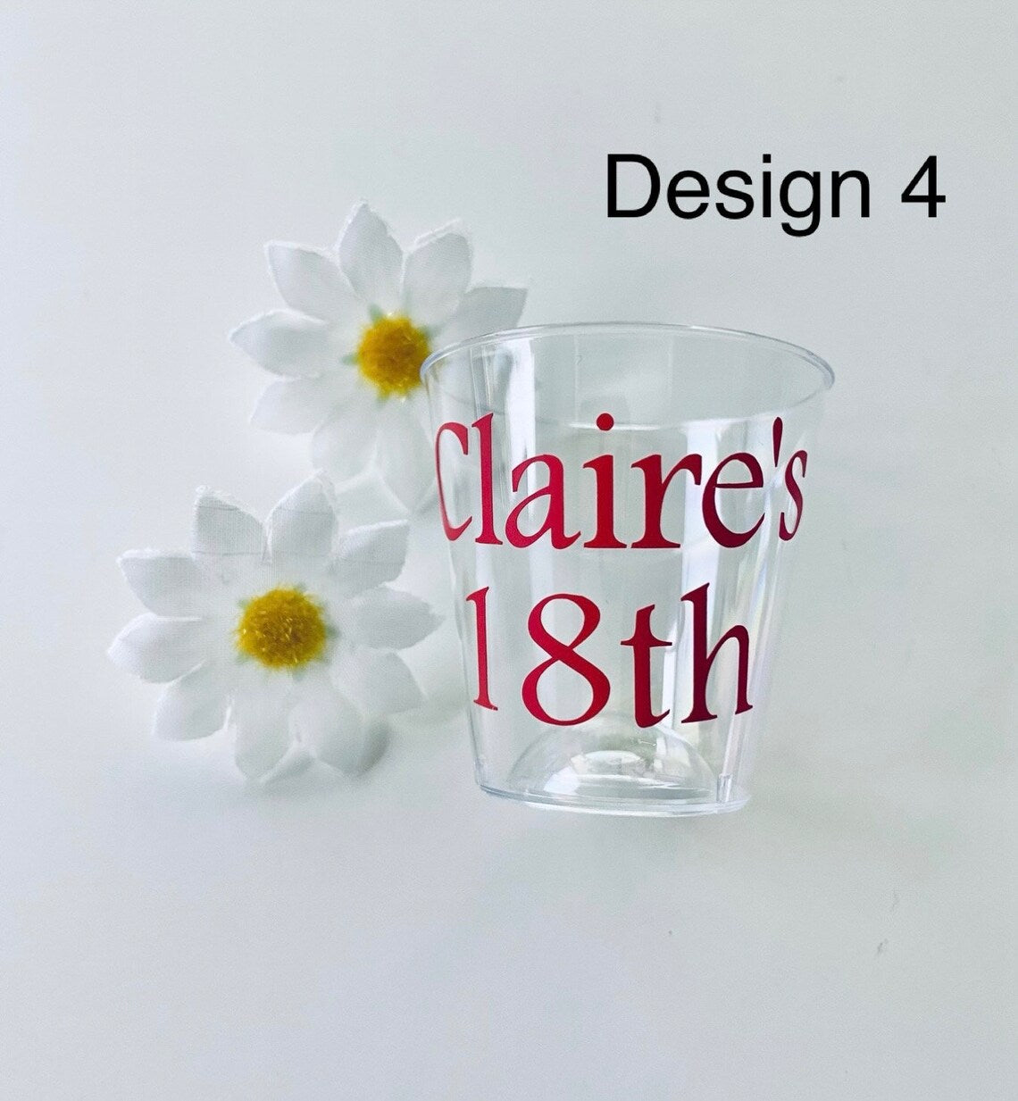 Personalised Birthday Plastic Shot Glasses - Birthday Party Ideas