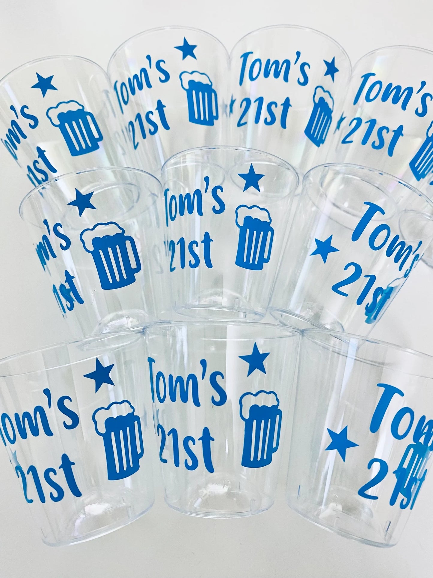 Personalised Birthday Plastic Shot Glasses - Birthday Party Ideas