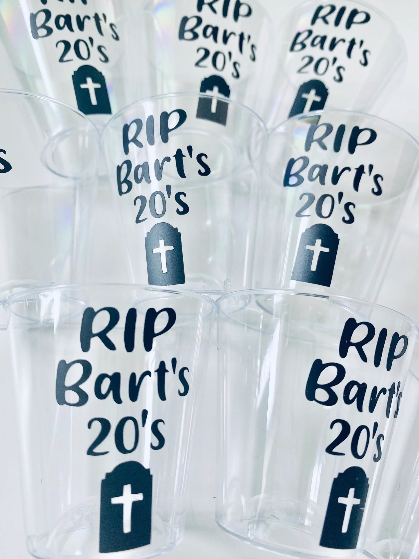 Personalised Birthday Plastic Shot Glasses - Birthday Party Ideas