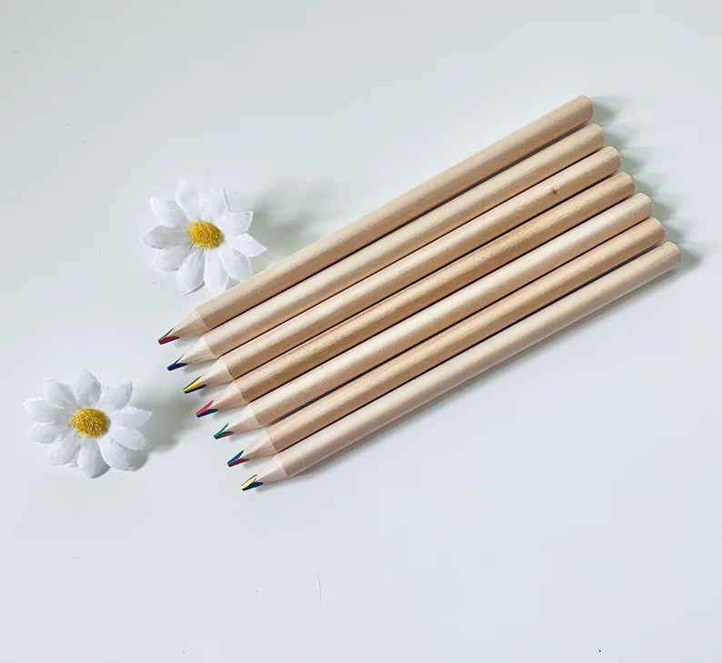 Personalised 4 in 1 coloured pencil - Wedding Favours Ideas For Children - Laser Engraved