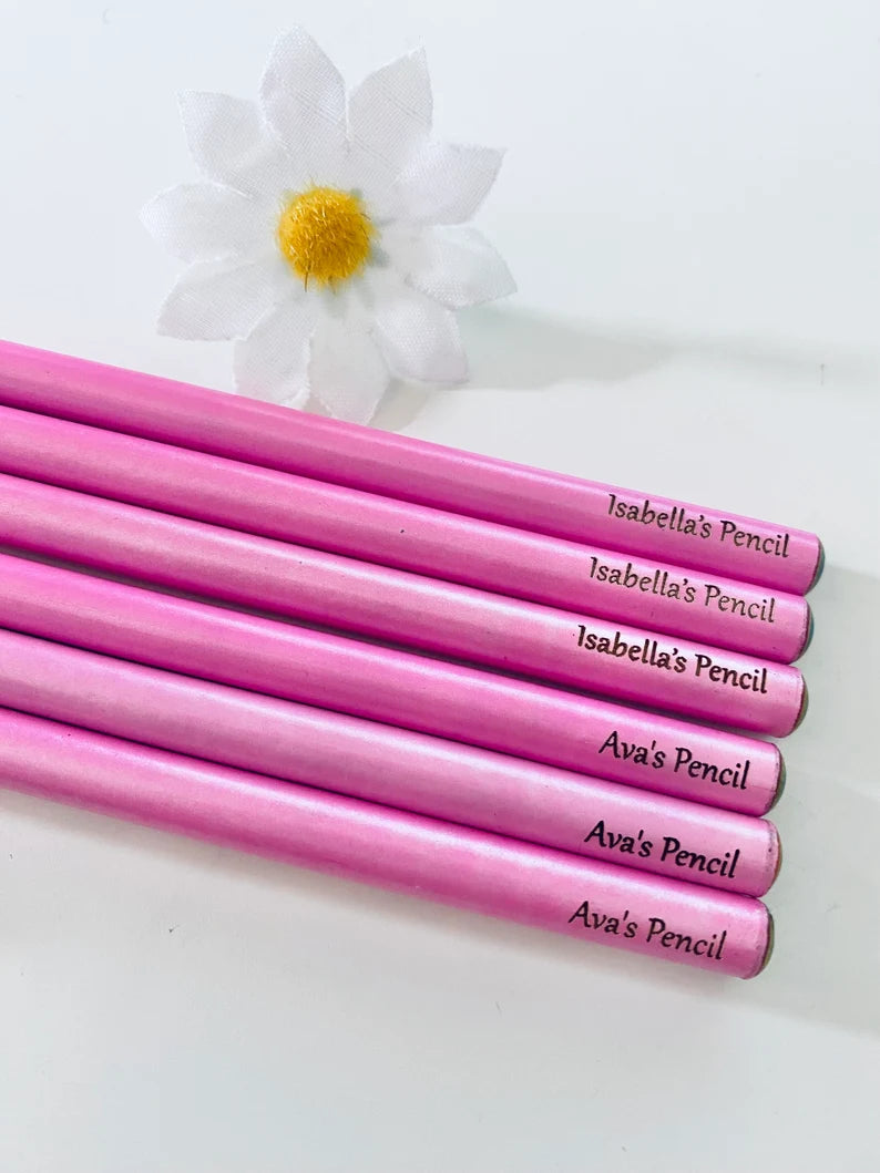 Personalised Rainbow Pencils - Back To School Ideas - Laser Engraved