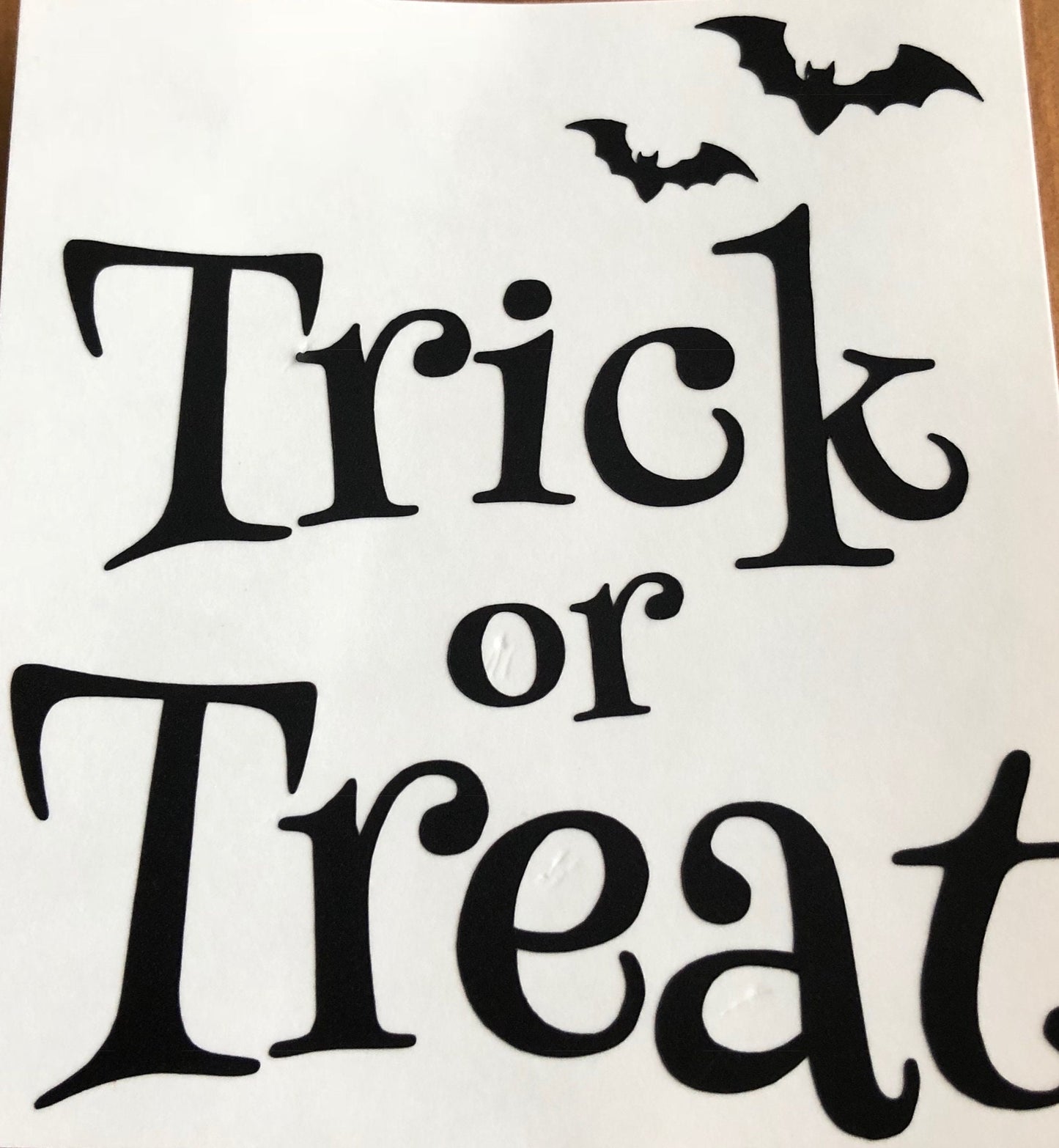 Trick Or Treat Halloween Vinyl Decal Sticker  - Happy Halloween Stickers