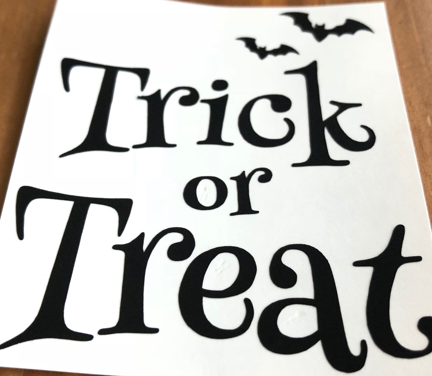 Trick Or Treat Halloween Vinyl Decal Sticker  - Happy Halloween Stickers