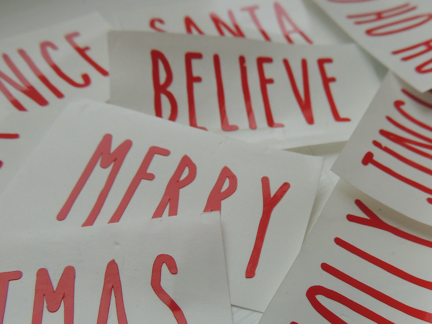 Christmas Words Vinyl Decal Sticker