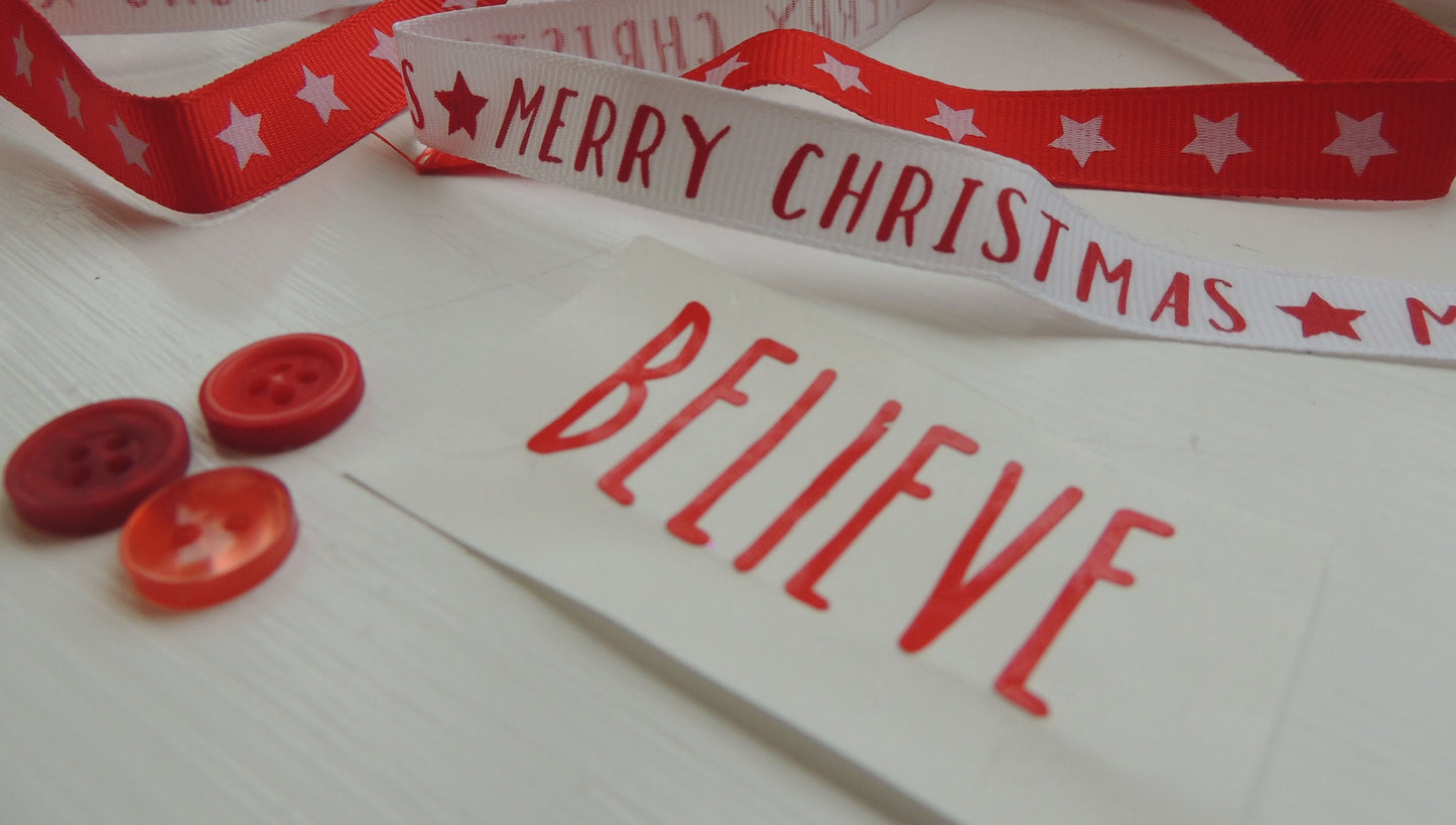 Christmas Words Vinyl Decal Sticker