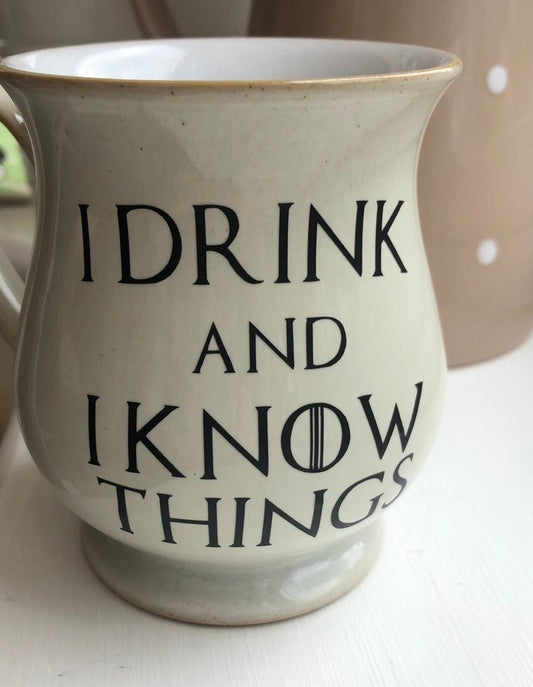 I Drink And I Know Things Vinyl Decal Sticker