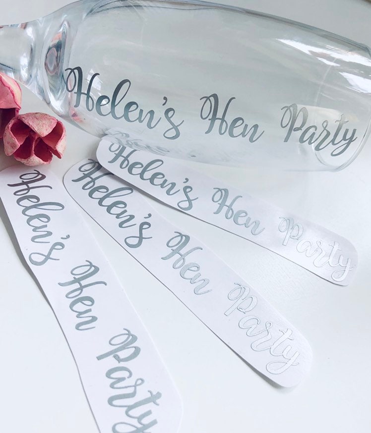 Personalised Hen Party Vinyl Decal Sticker