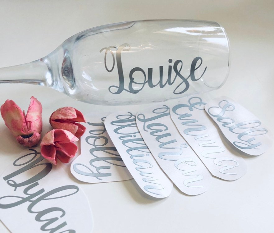 Personalised Wedding Vinyl Decal Stickers