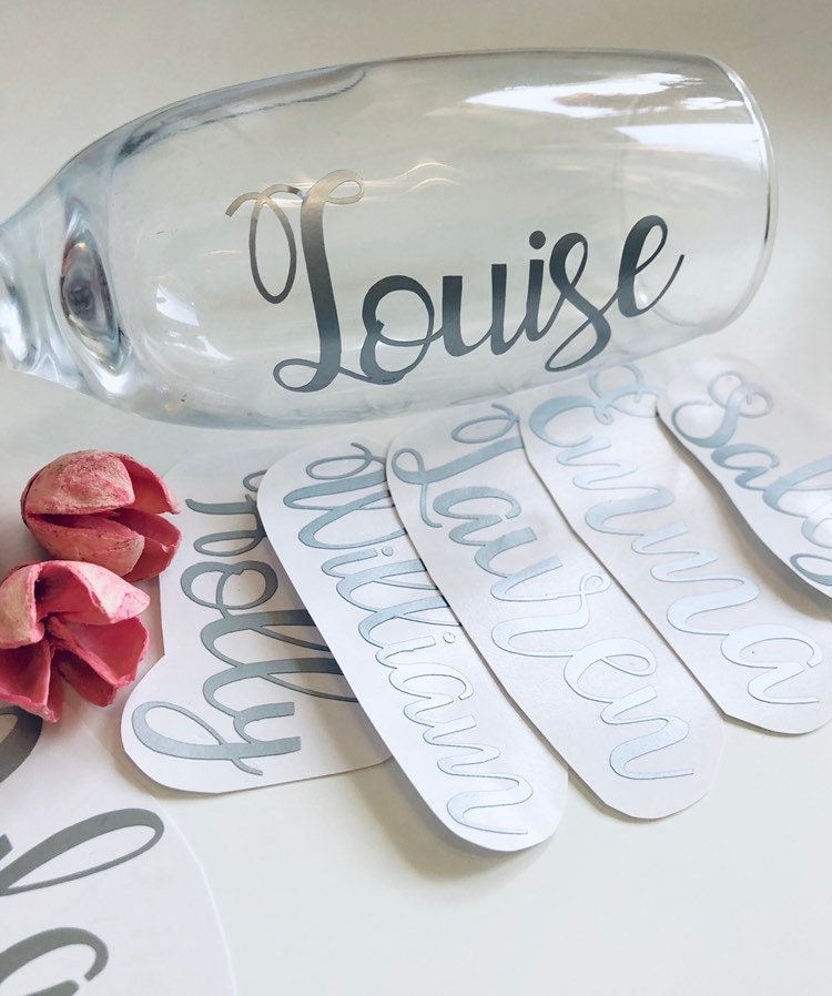 Personalised Wedding Vinyl Decal Stickers