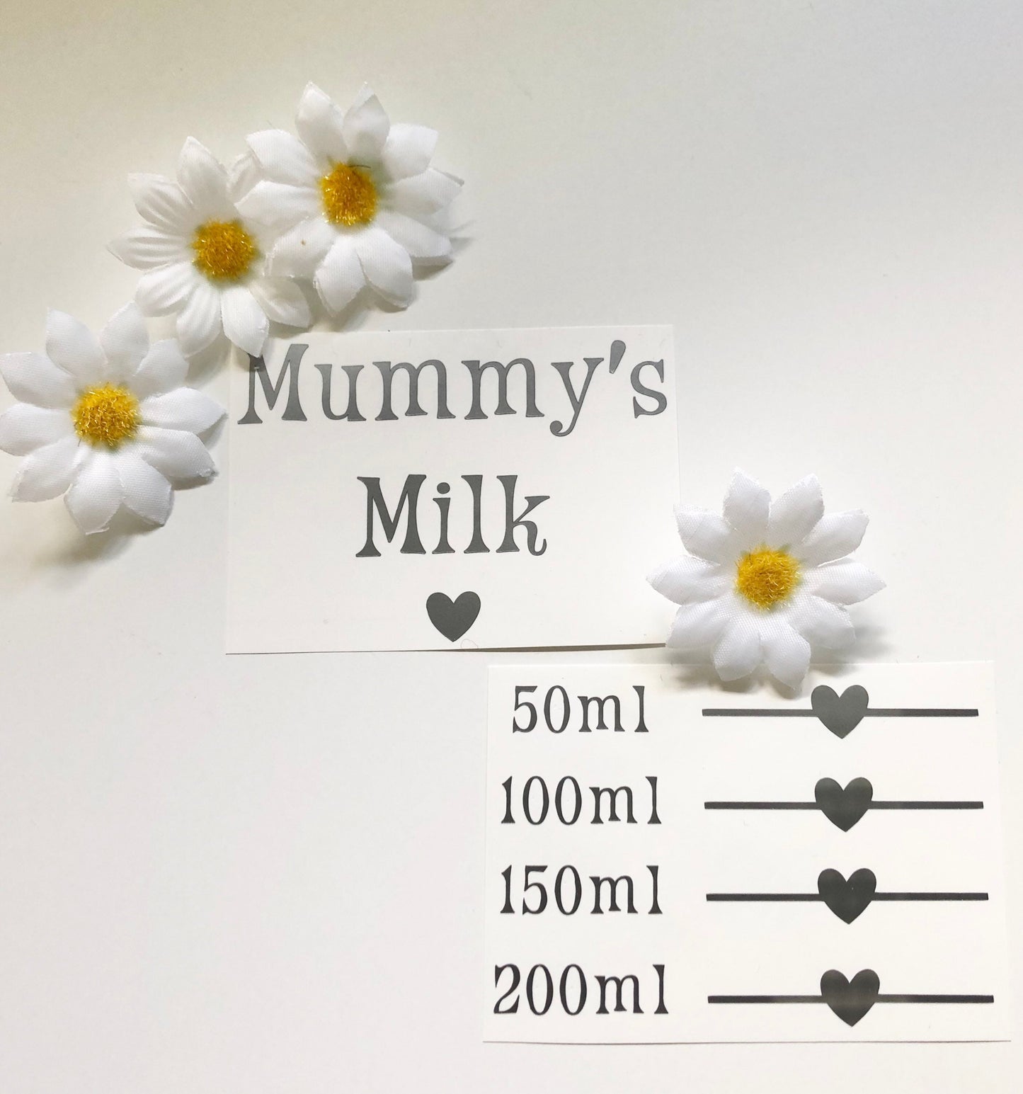 Personalised Milk Measurement Vinyl Decal Sticker