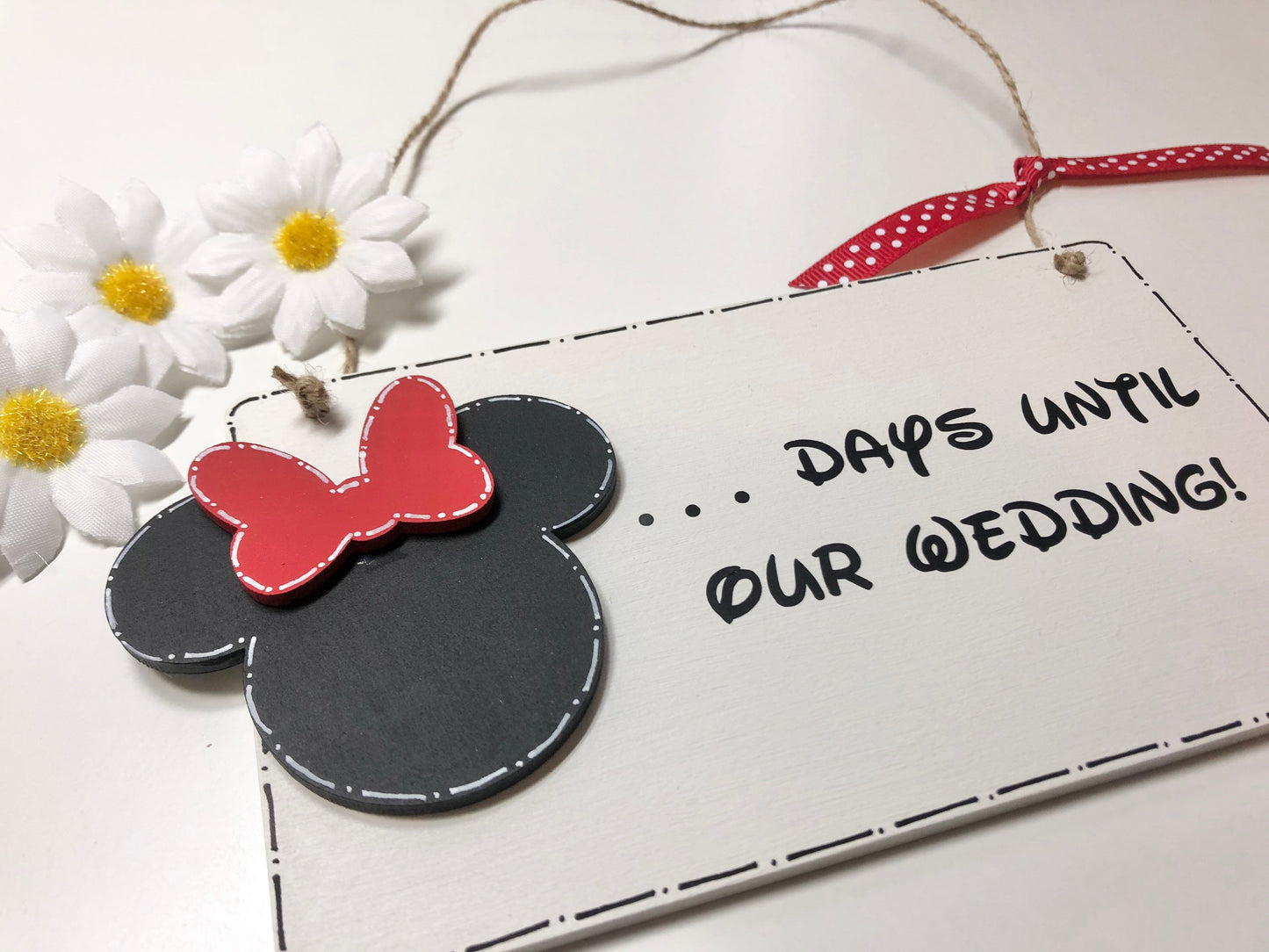 Handmade Wooden Wedding Countdown Plaque