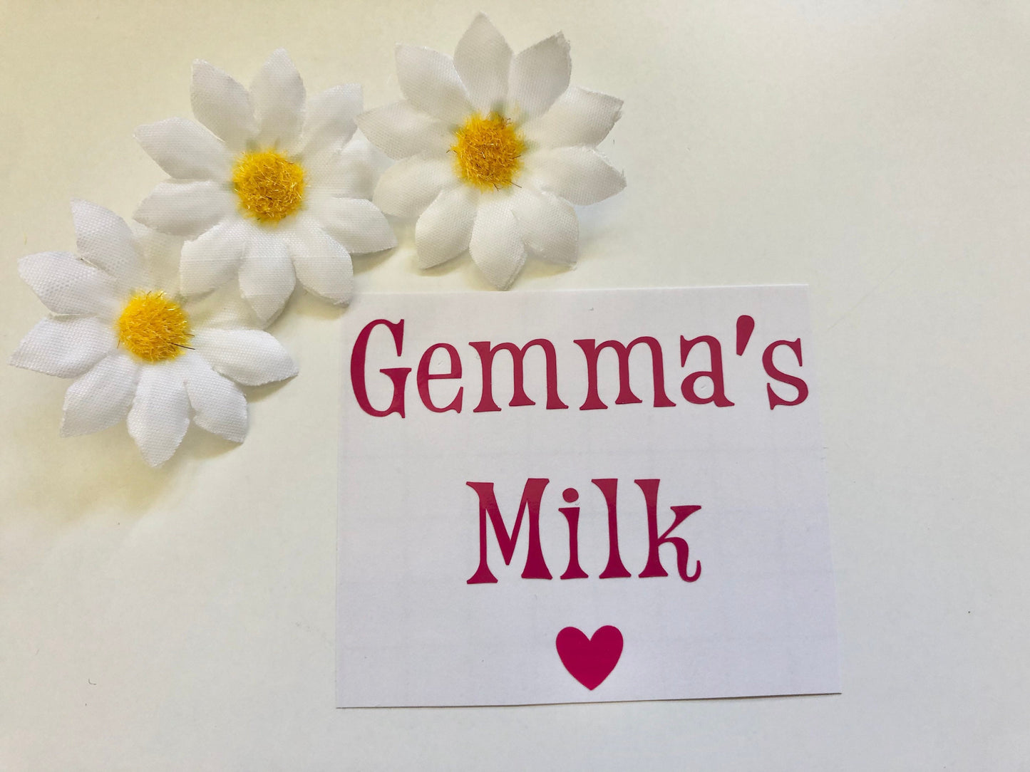 Personalised Milk Measurement Vinyl Decal Sticker