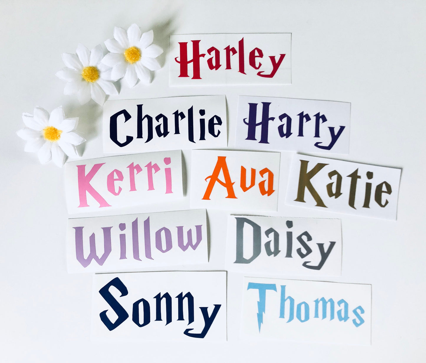 Large Personalised Vinyl Decal Sticker