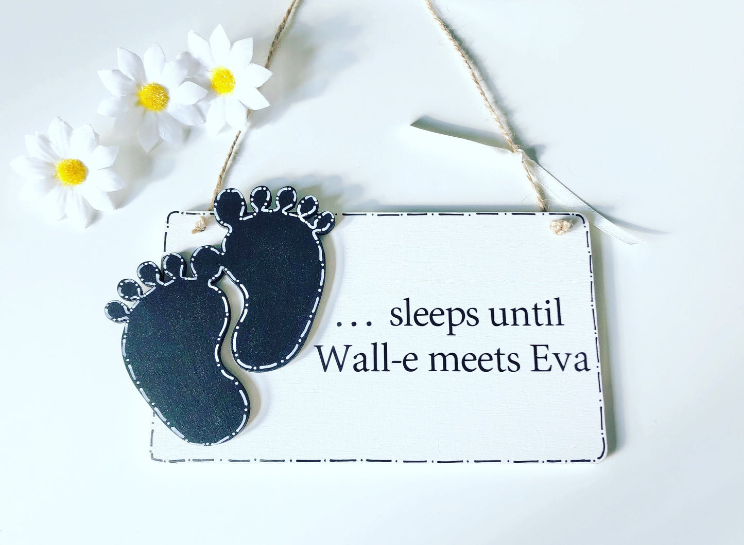 Personalised  Wooden Baby Countdown Plaque