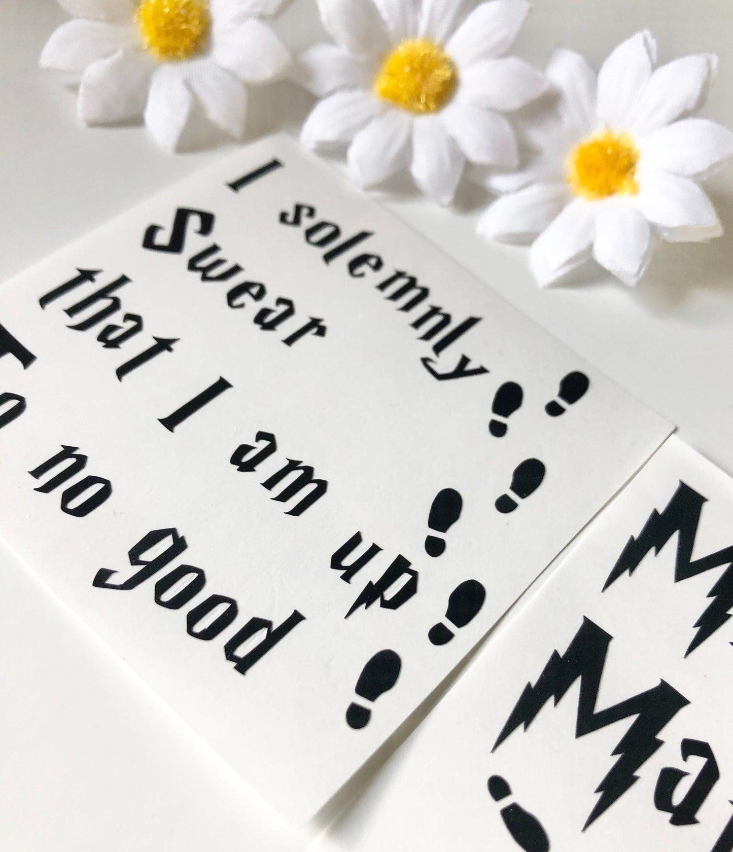 I Solemnly Swear That I Am Up To No Good. Pk Of 2 Vinyl Decal Sticker