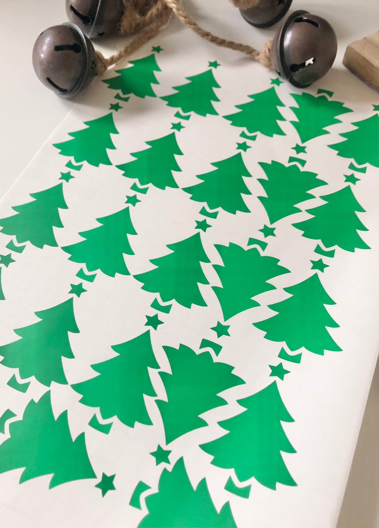 A4 Sheet Of Christmas Tree Vinyl Decal Sticker