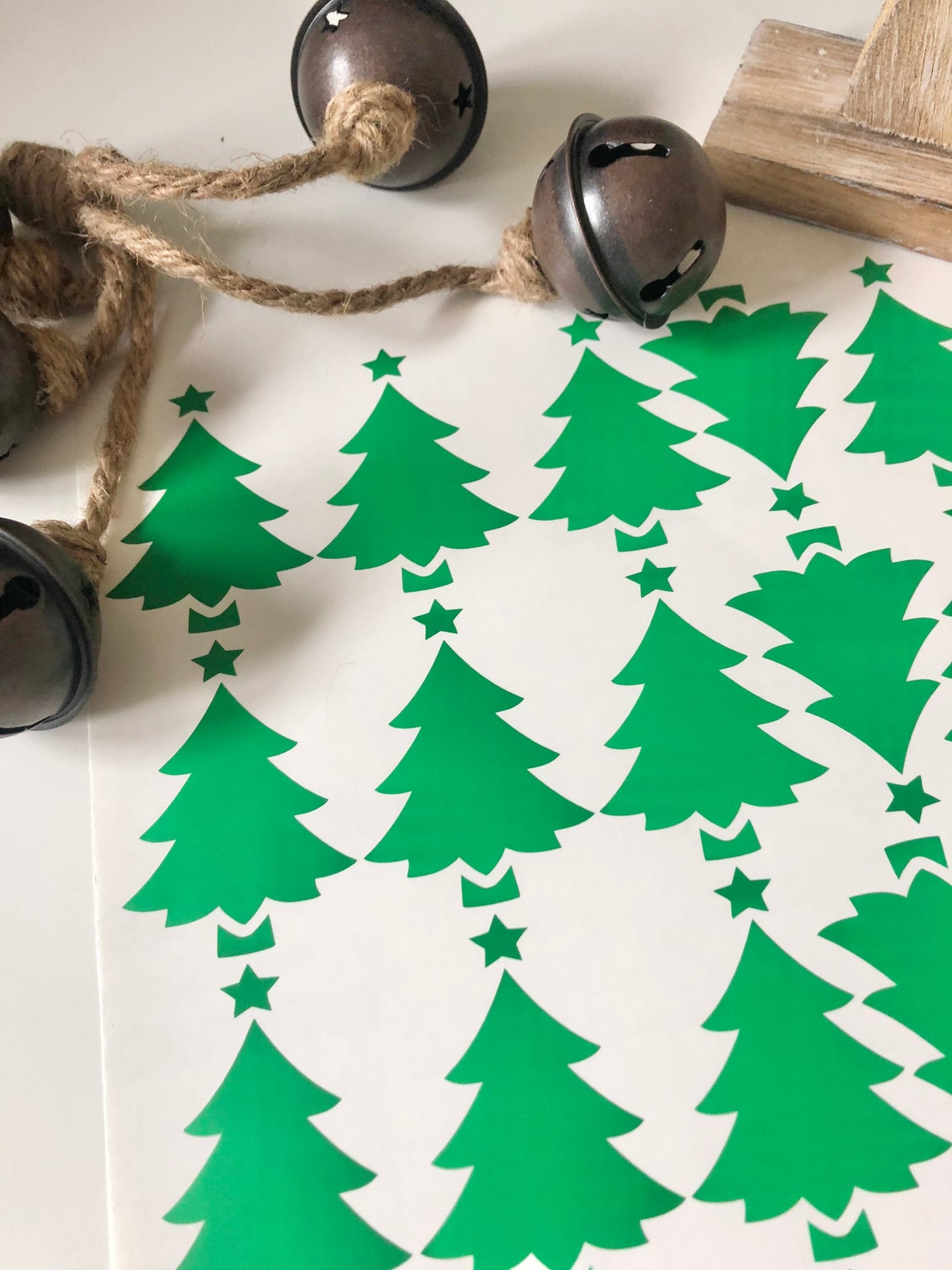 A4 Sheet Of Christmas Tree Vinyl Decal Sticker