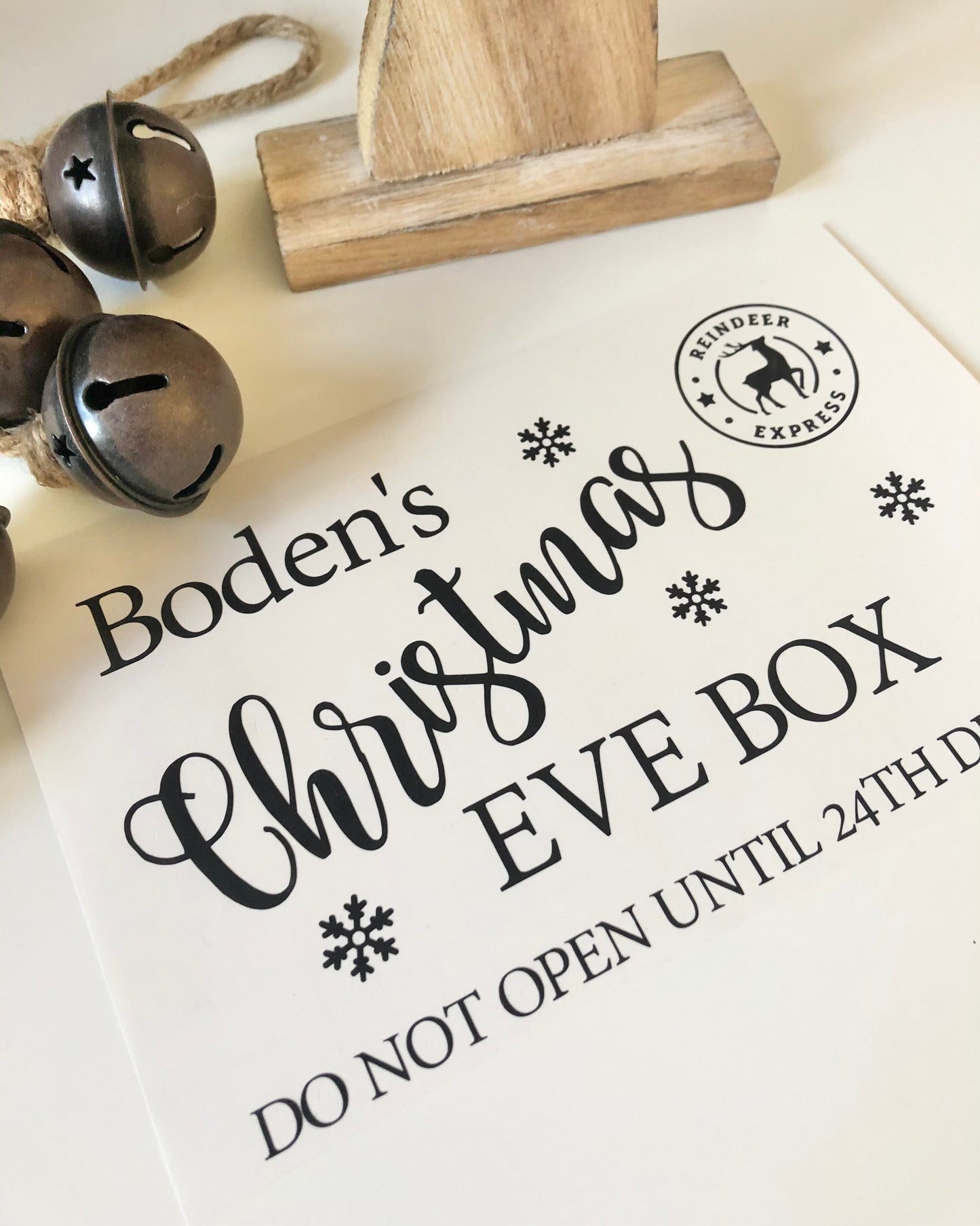 Christmas Eve Box Vinyl Decal Sticker