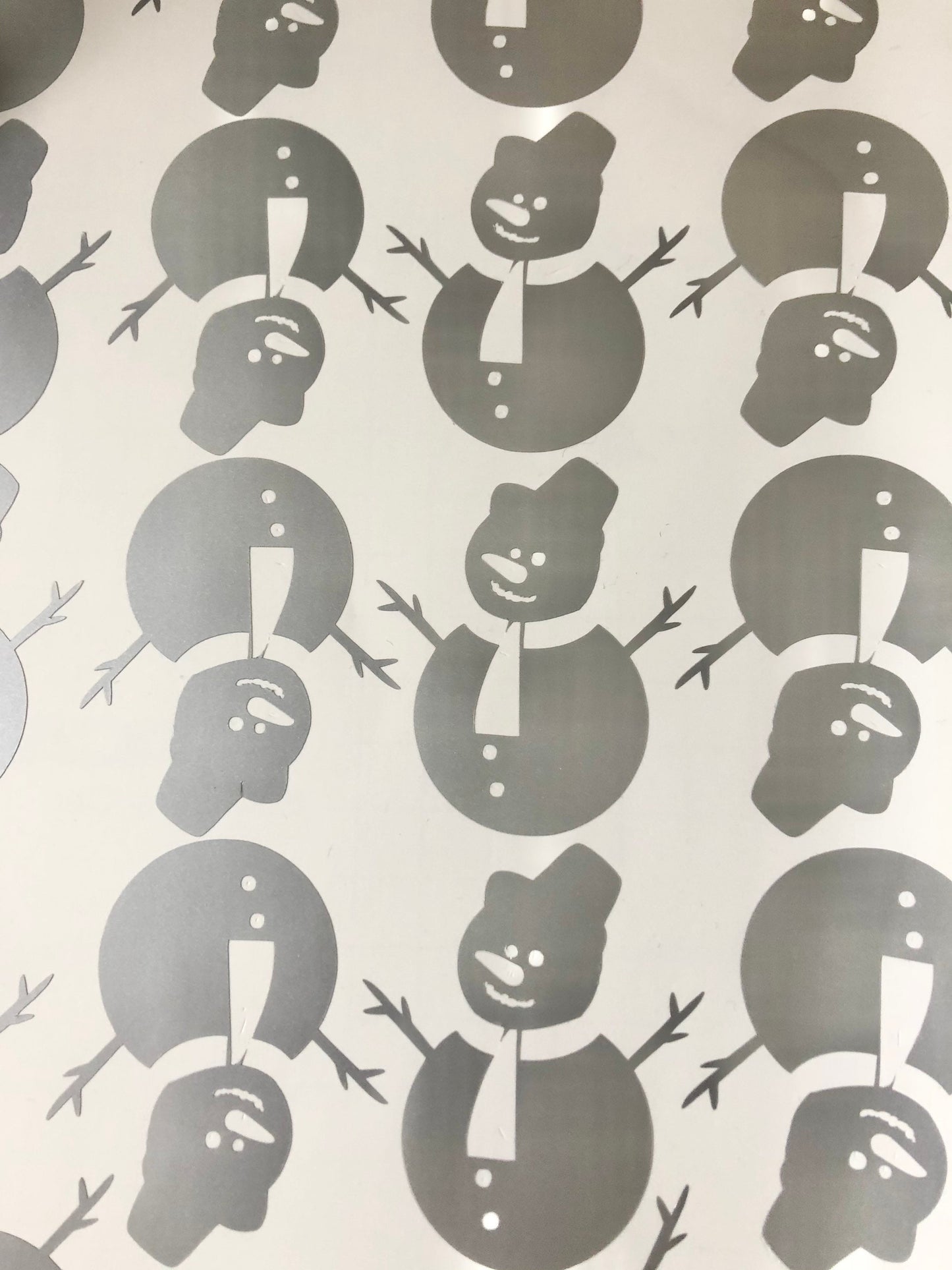 A4 Sheet Of Snowman Vinyl Decal Stickers