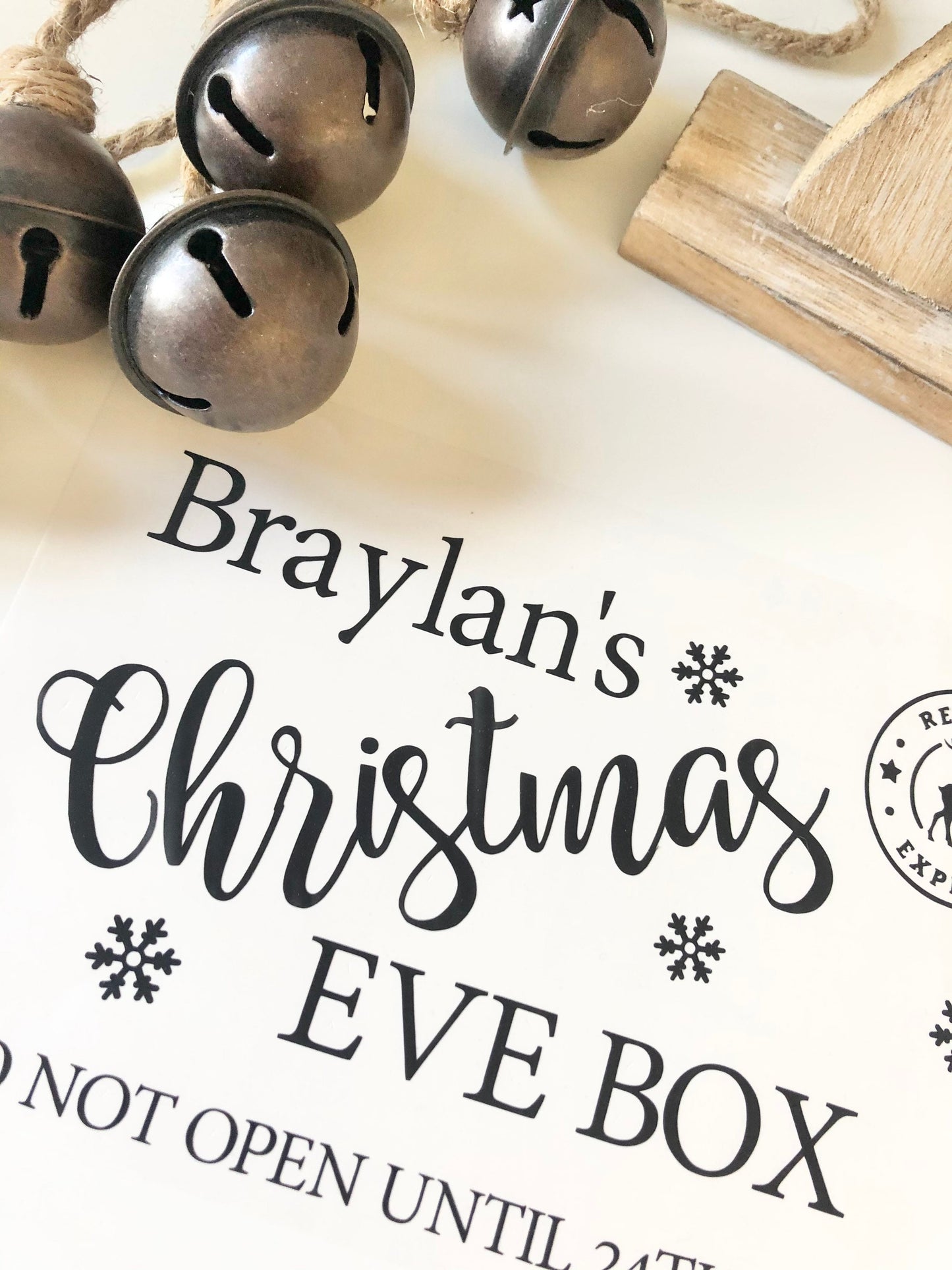 Christmas Eve Box Vinyl Decal Sticker