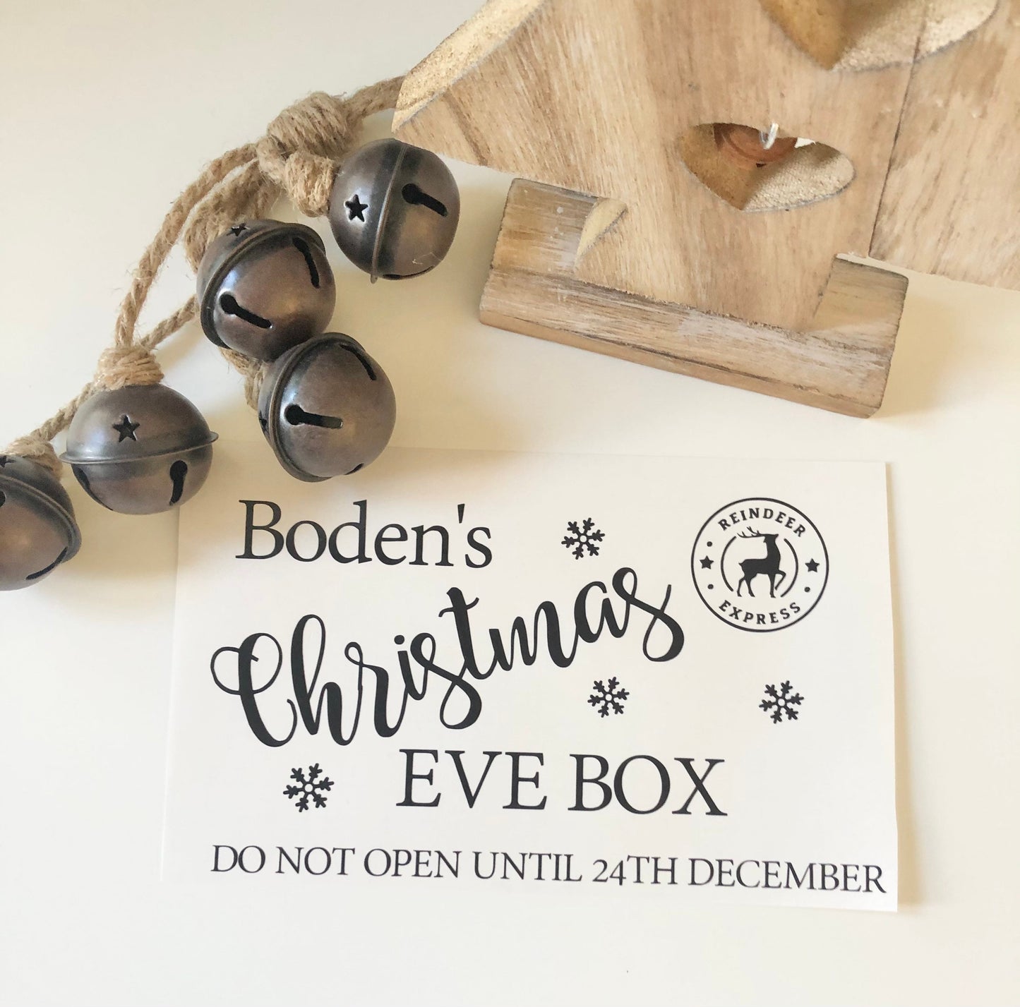 Christmas Eve Box Vinyl Decal Sticker