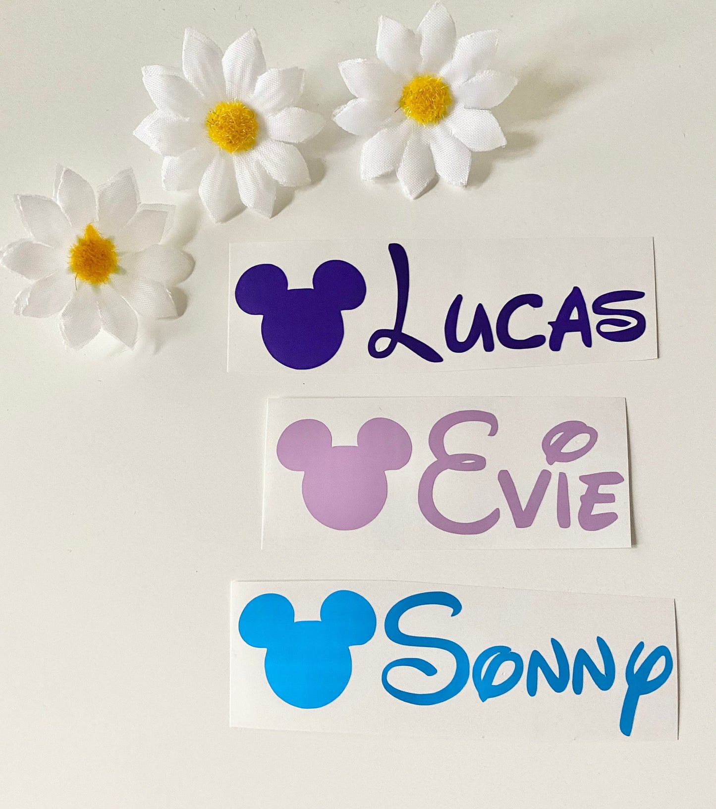 Personalised Mouse Head Vinyl Decal Stickers