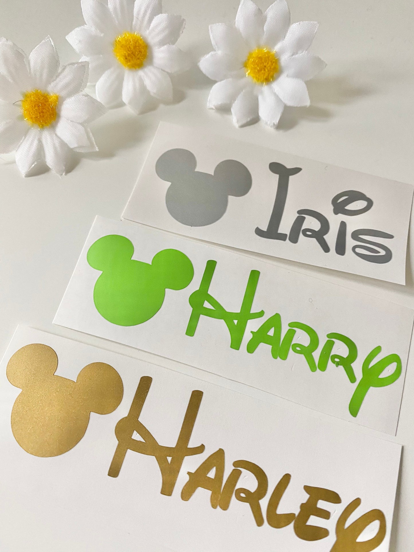 Personalised Mouse Head Vinyl Decal Stickers