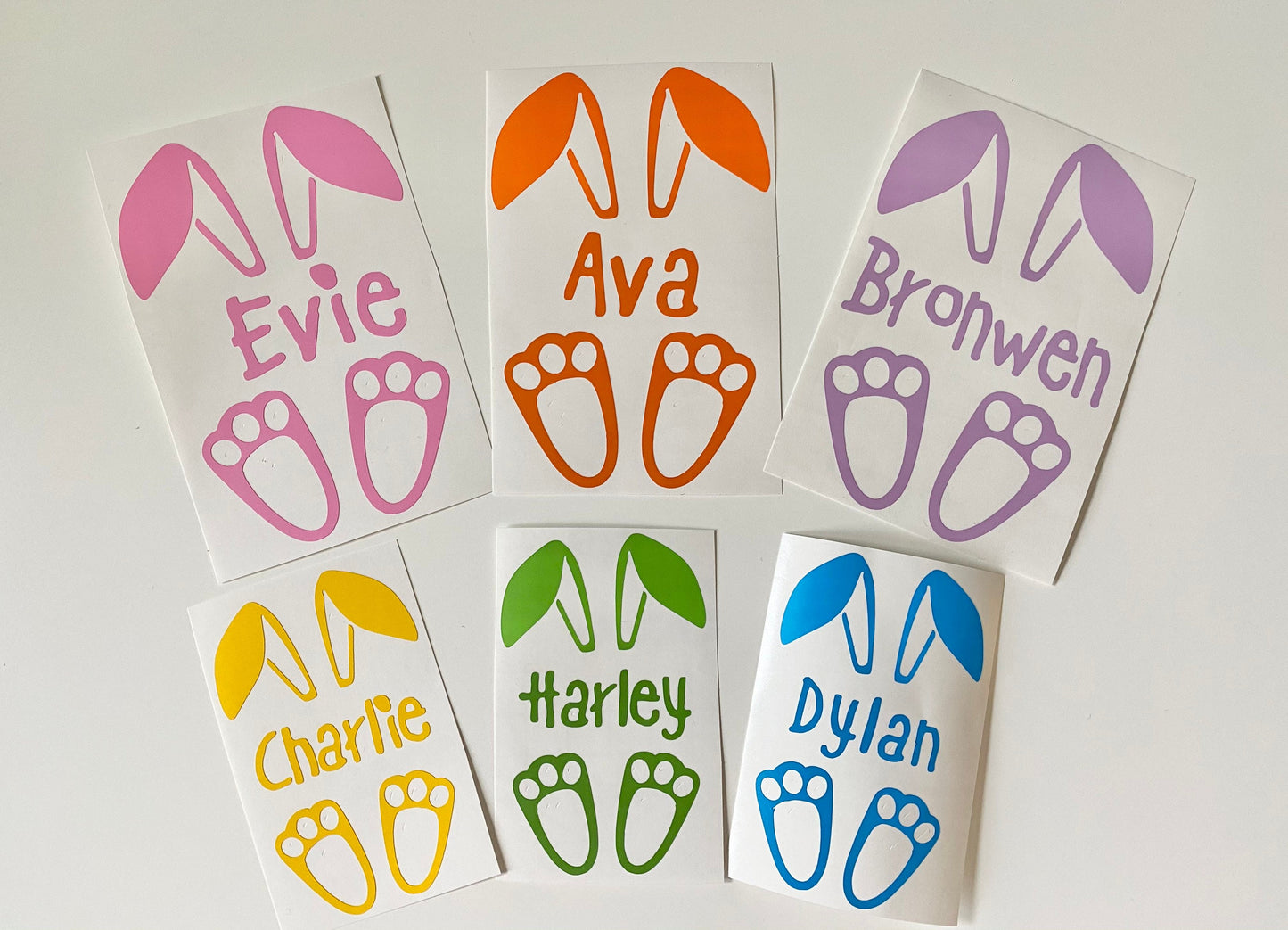 Personalised Easter Bunny - IRON ON Vinyl - Heat Transfer