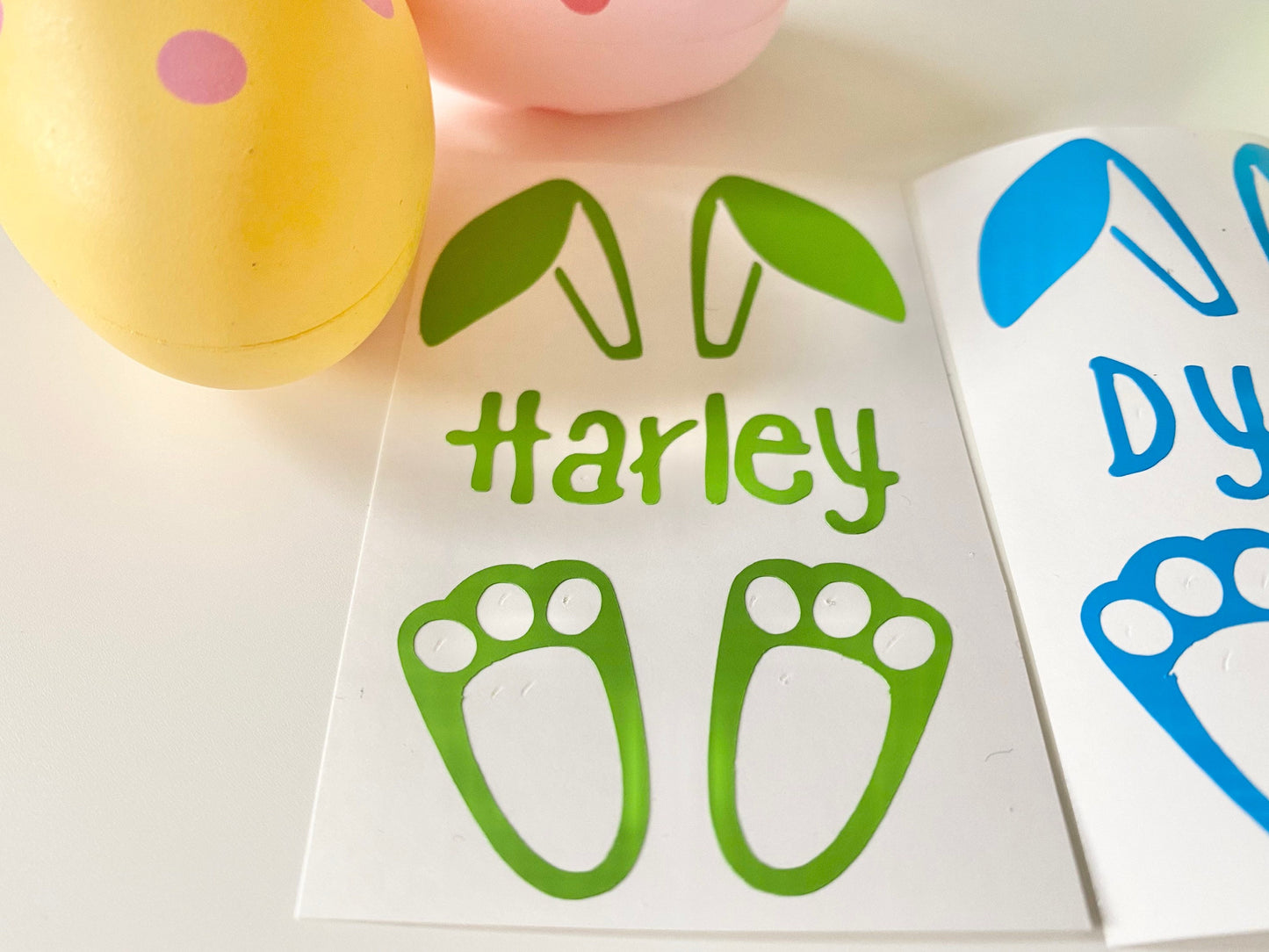 Personalised Easter Bunny Vinyl Decal Sticker