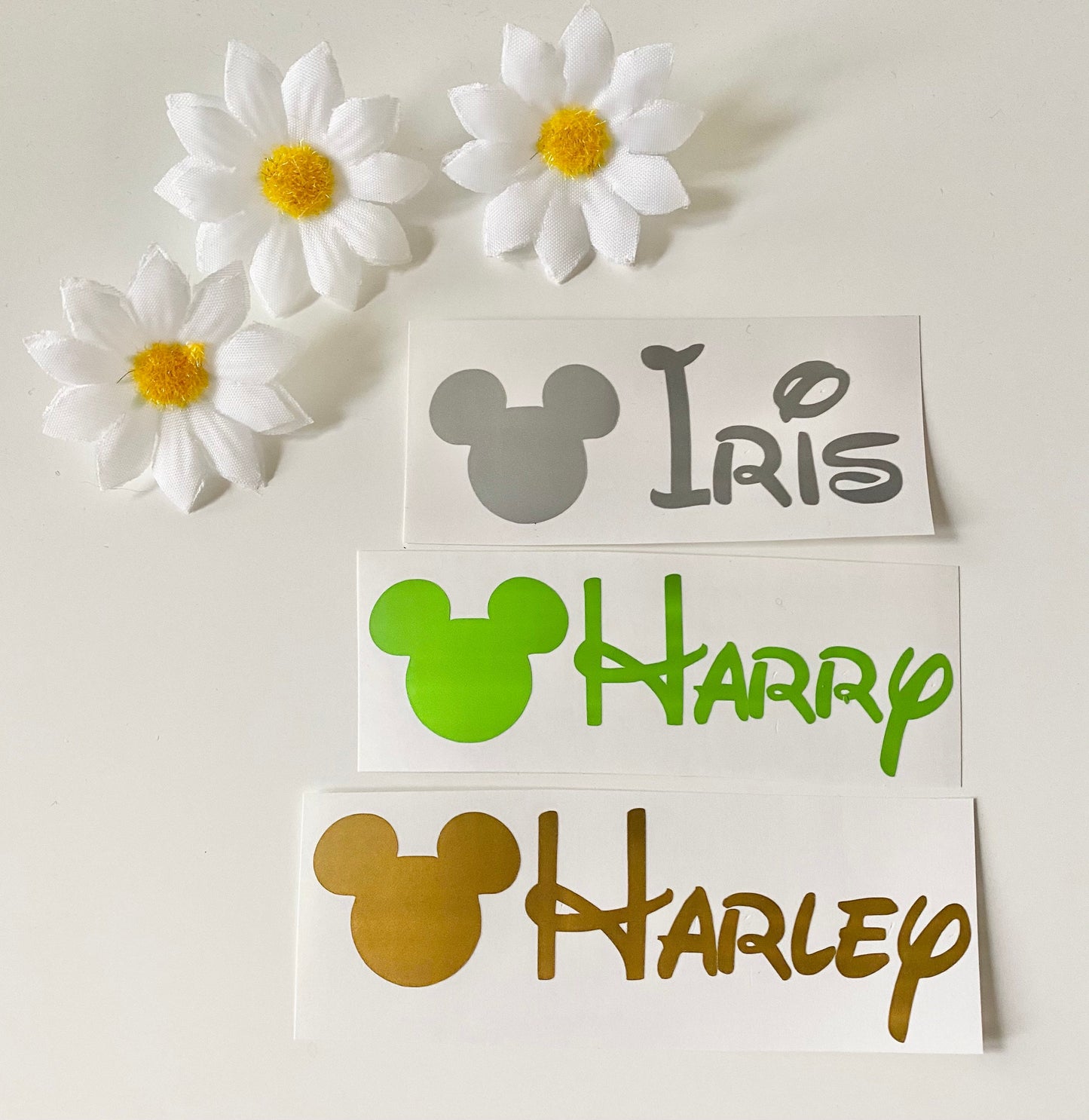 Personalised Mouse Head Vinyl Decal Stickers