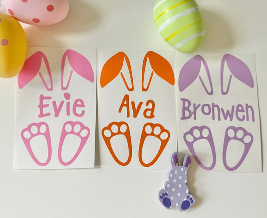 Personalised Easter Bunny - IRON ON Vinyl - Heat Transfer