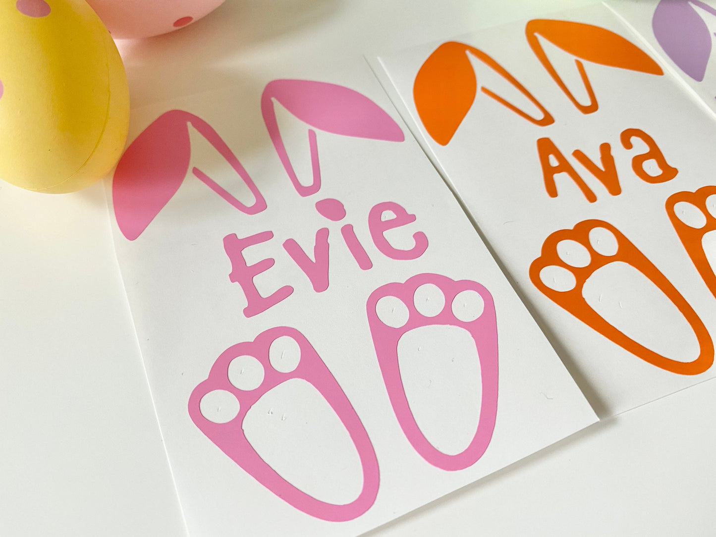 Personalised Easter Bunny - IRON ON Vinyl - Heat Transfer