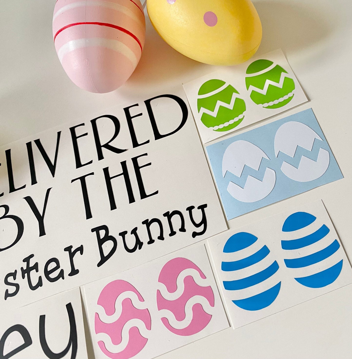 Personalised Easter Bunny Vinyl Decal Sticker