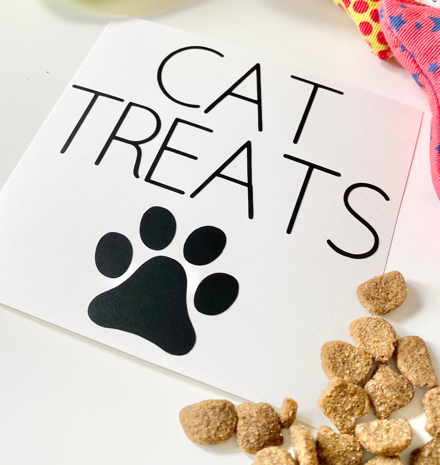 Pet Food Storage Vinyl Decal Stickers