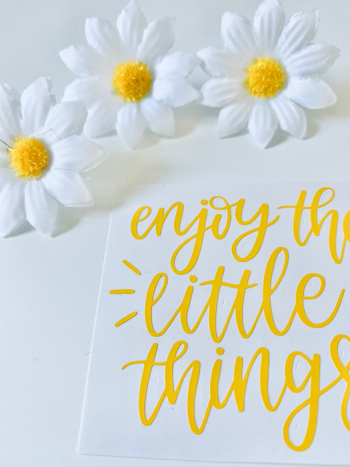 Enjoy The Little Things Vinyl Decal Sticker