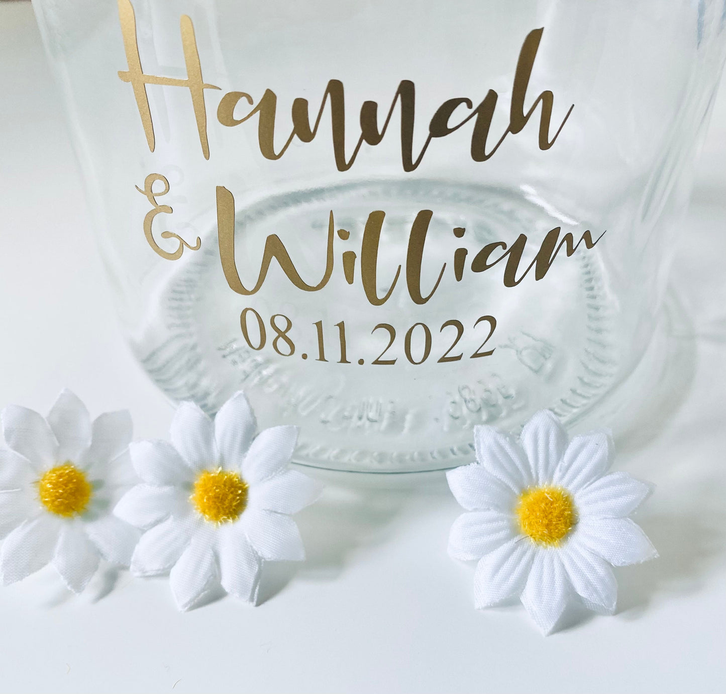 Personalised Wedding Vinyl Decal Stickers