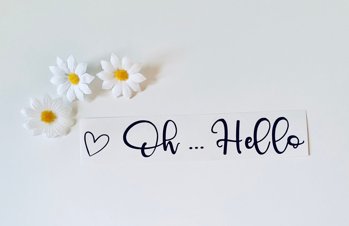 Oh Hello - Front Door Vinyl Decal Sticker