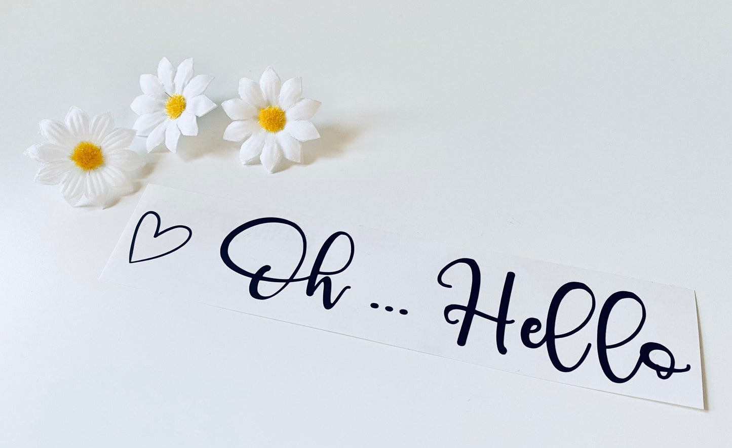 Oh Hello - Front Door Vinyl Decal Sticker