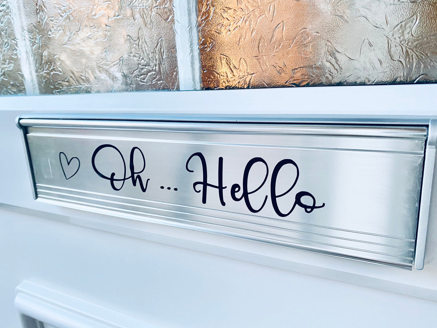 Oh Hello - Front Door Vinyl Decal Sticker