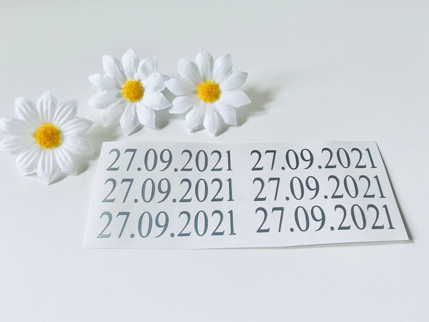 Wedding Date Vinyl Decal Sticker x 1