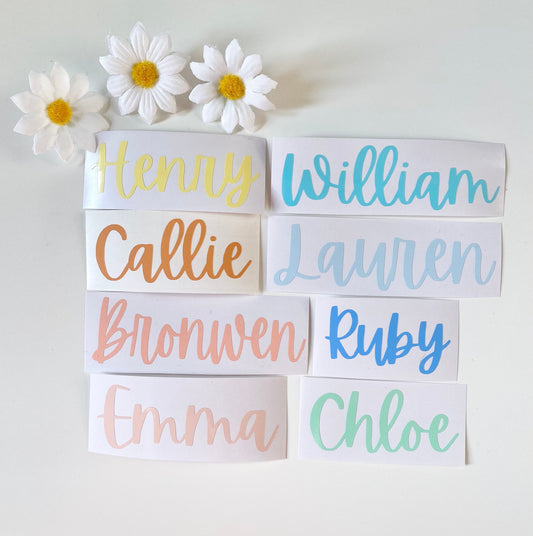 Personalised SMALL Vinyl Decal Stickers