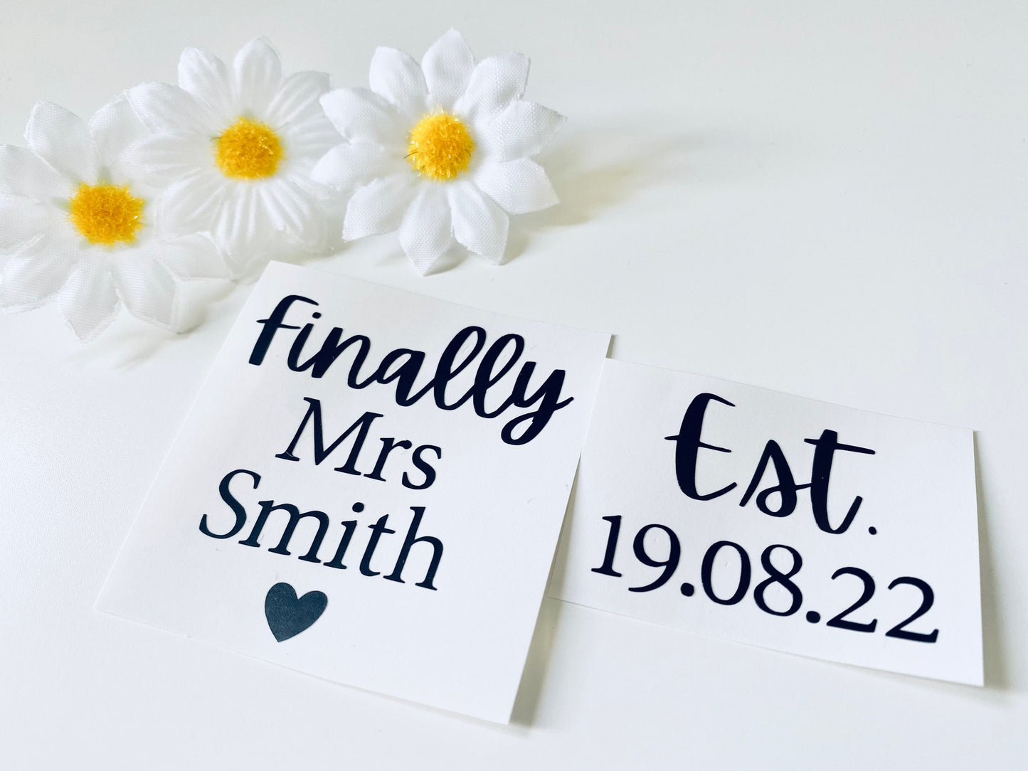 Personalised Wedding Shoes Vinyl Decal Sticker