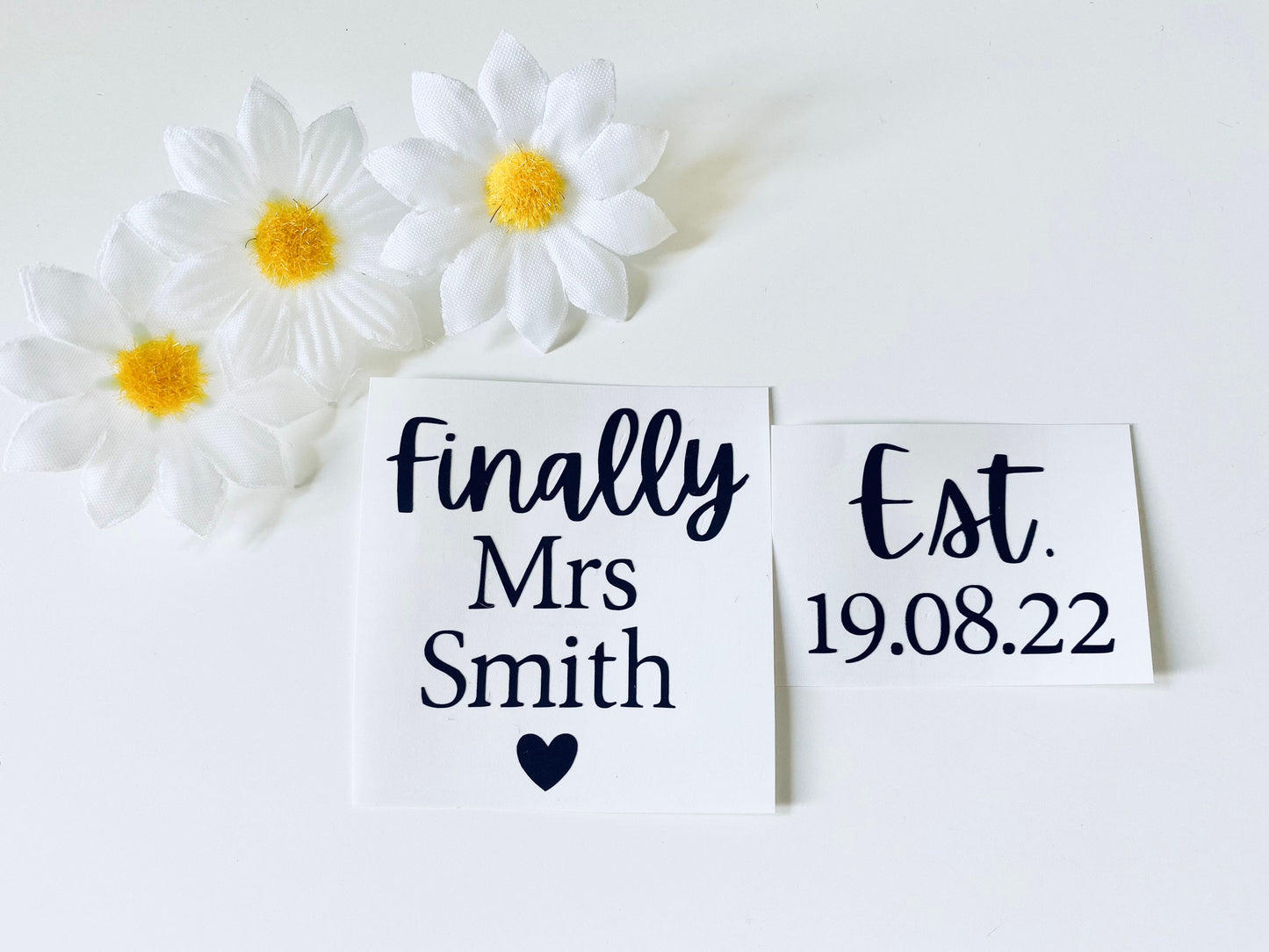 Personalised Wedding Shoes Vinyl Decal Sticker