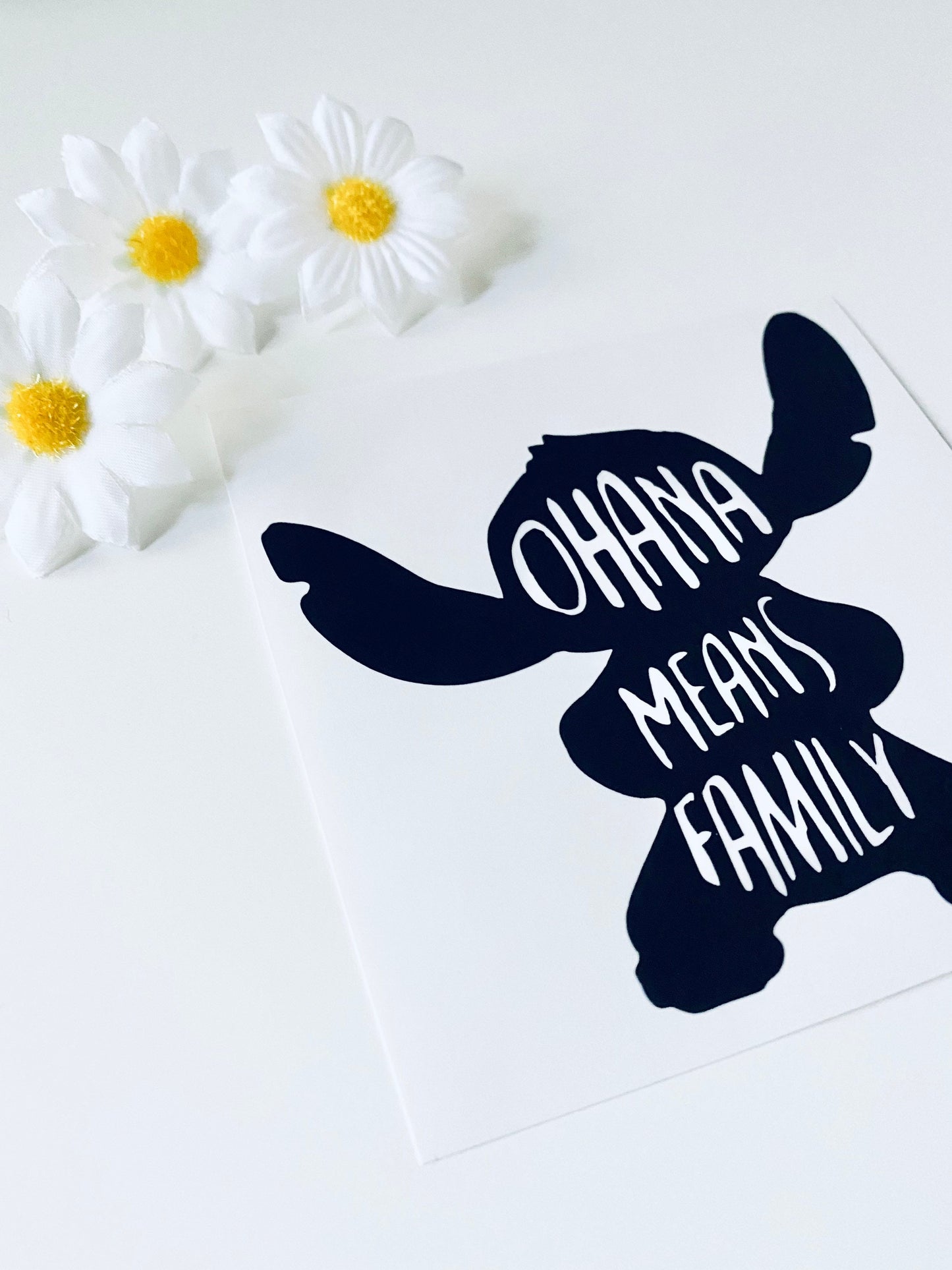 Ohana Means Family Vinyl Decal Sticker