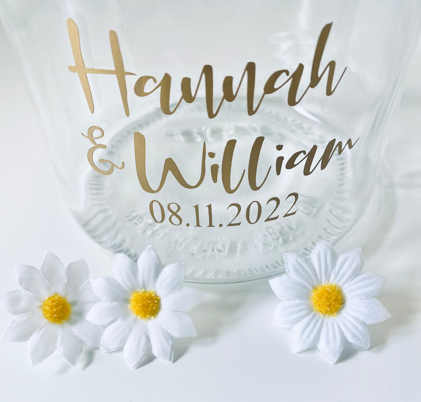 Personalised Wedding Vinyl Decal Stickers