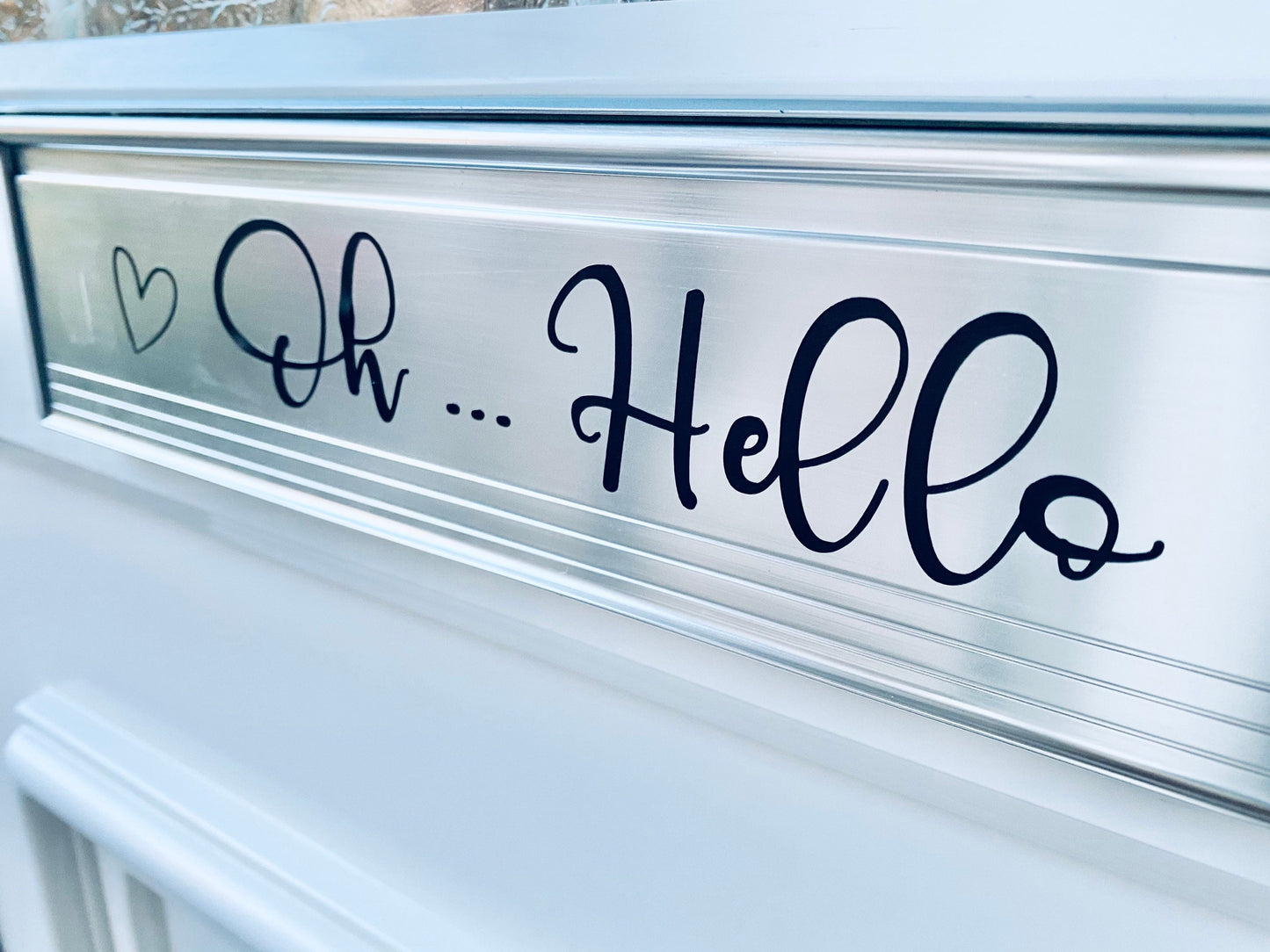 Oh Hello - Front Door Vinyl Decal Sticker