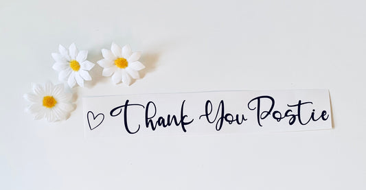 Thank You Postie Vinyl Decal Sticker