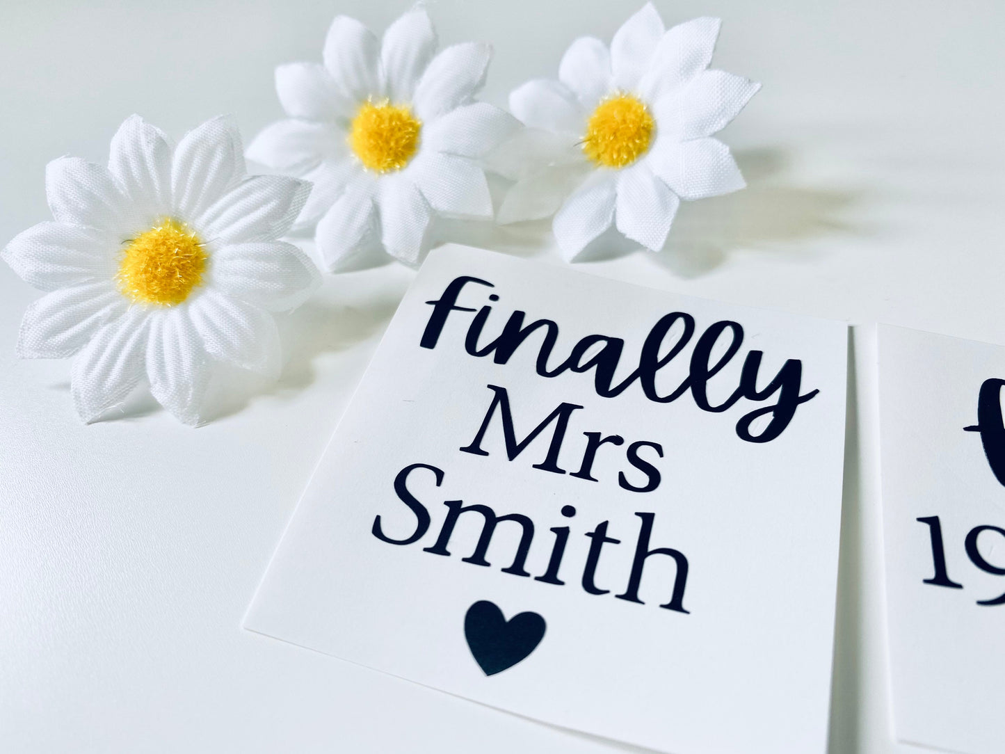 Personalised Wedding Shoes Vinyl Decal Sticker